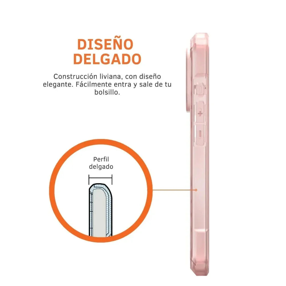 UAG Case Essential Armor con Magsafe para iPhone 16 Pro - Rosa