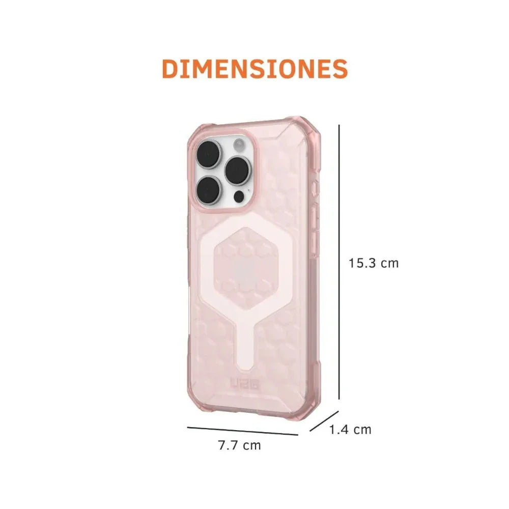 UAG Case Essential Armor con Magsafe para iPhone 16 Pro - Rosa