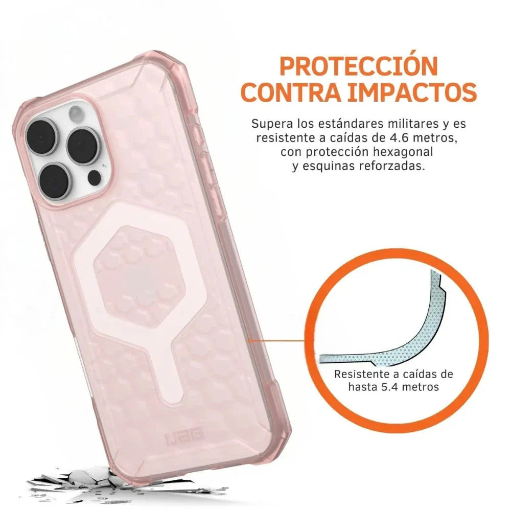 UAG Case Essential Armor con Magsafe para iPhone 16 Pro Max - Rosa