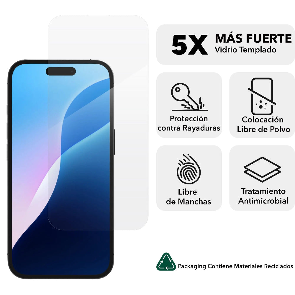 Protector_Pantalla_ZAGG_Glass_Elite_iPhone_16_15_Transparente_Imagen_posicion_2_iShop_Panama