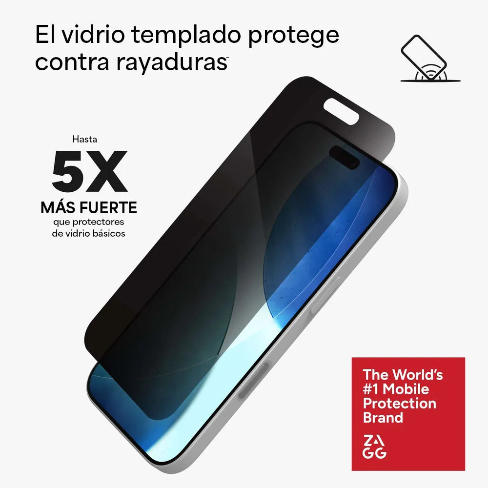 Protector_de_Pantalla_Zagg_Glass_XTR_Privacidad_para_iPhone_17_Transparente_Posición_5_iShop_Panamá