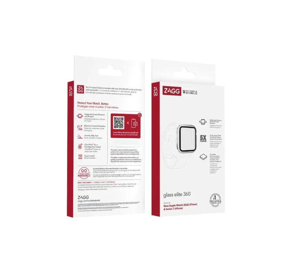 Case 360 Zagg Antimicrobial para Apple Watch S7 y S8 - 41mm