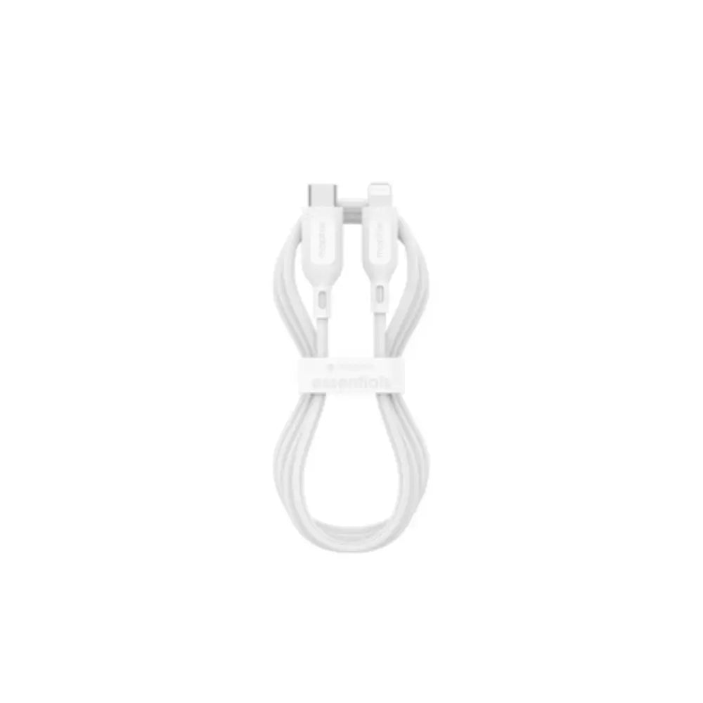 Cable Mophie essential trenzado USB-C a Lightning 60w 2m - Blanco