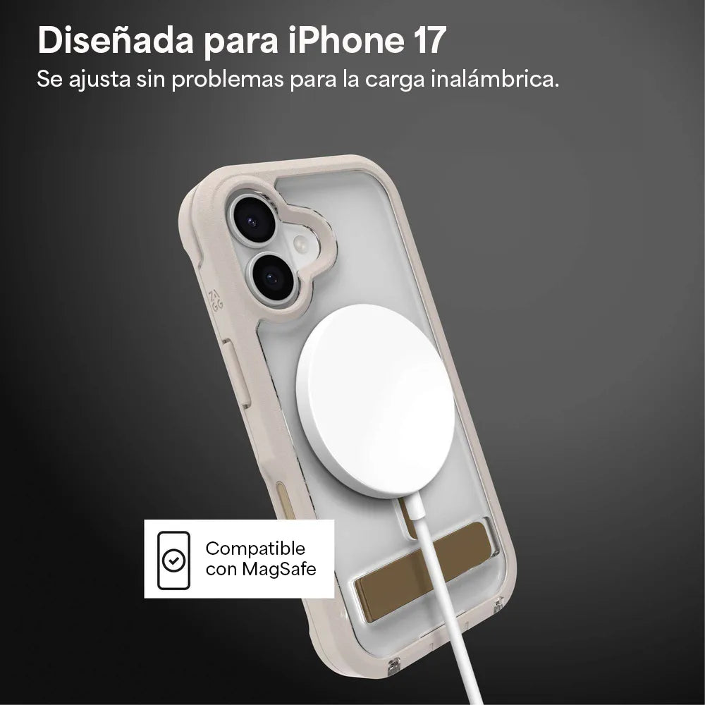 Case ZAGG Rainier con MagSafe KS para iPhone 17 - Arena