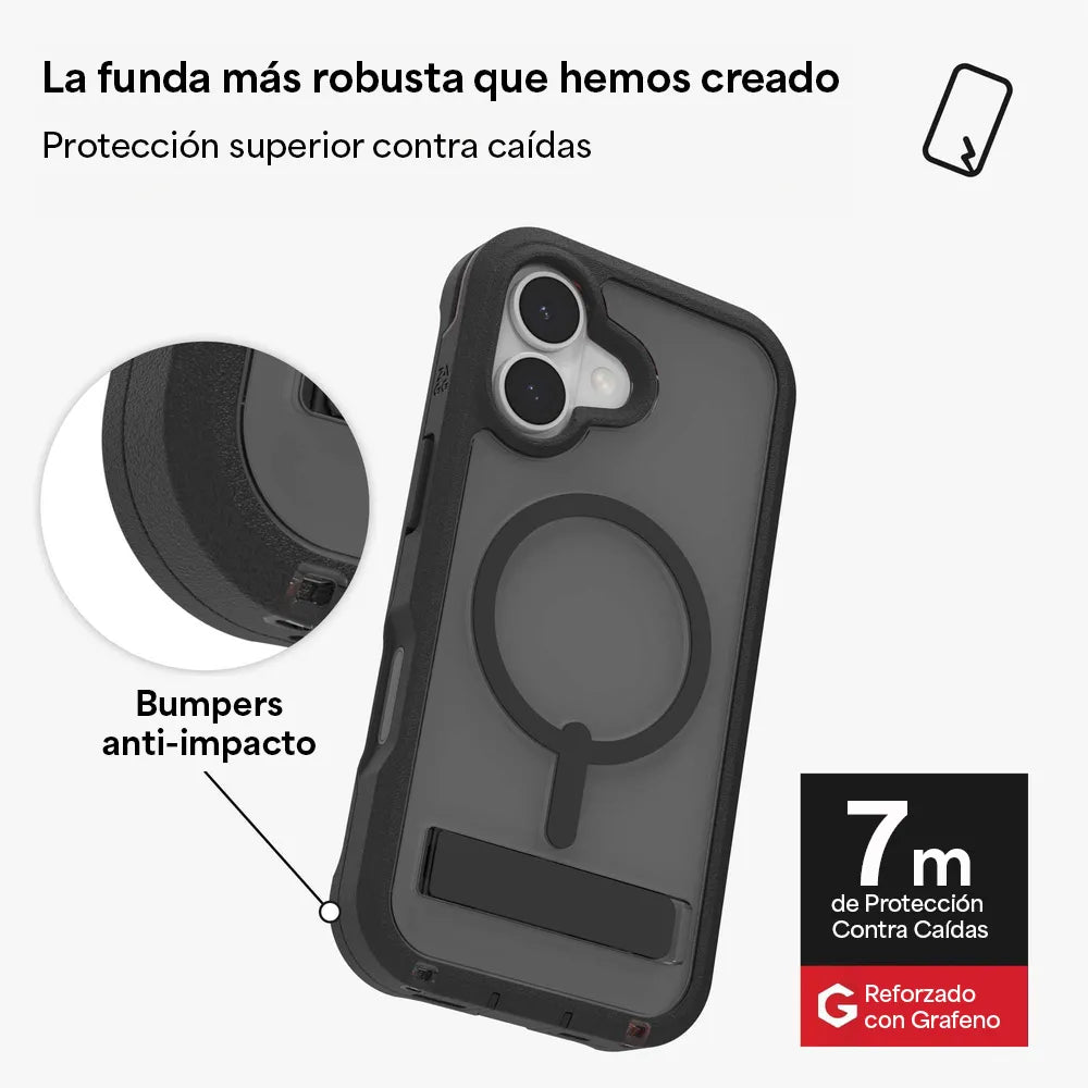 Case_ZAGG_Rainier_con_MagSafe_KS_para_iPhone_17_Negro_Humo_Posición_6_iShop_Panamá