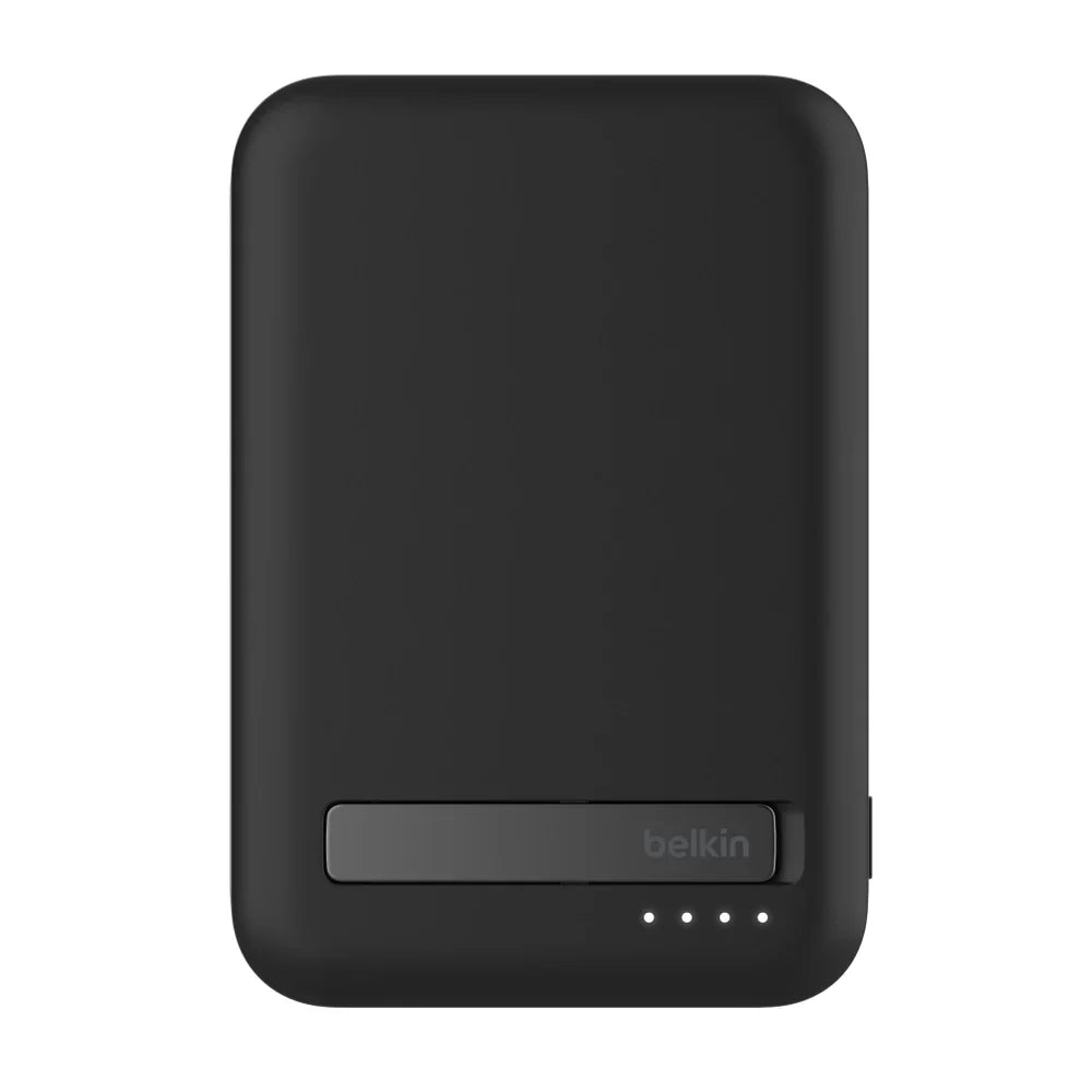 Batería Magnética Inalámbrica Belkin Qi2 - 8000 mAh + Soporte - Negro