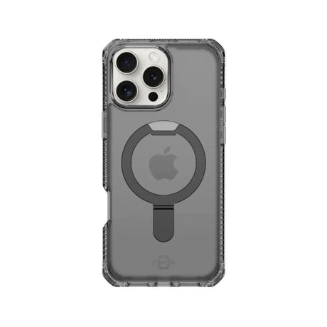 Case ItSkins Hybrid R Vapor Stand con MagSafe para iPhone 16 Pro - Negro