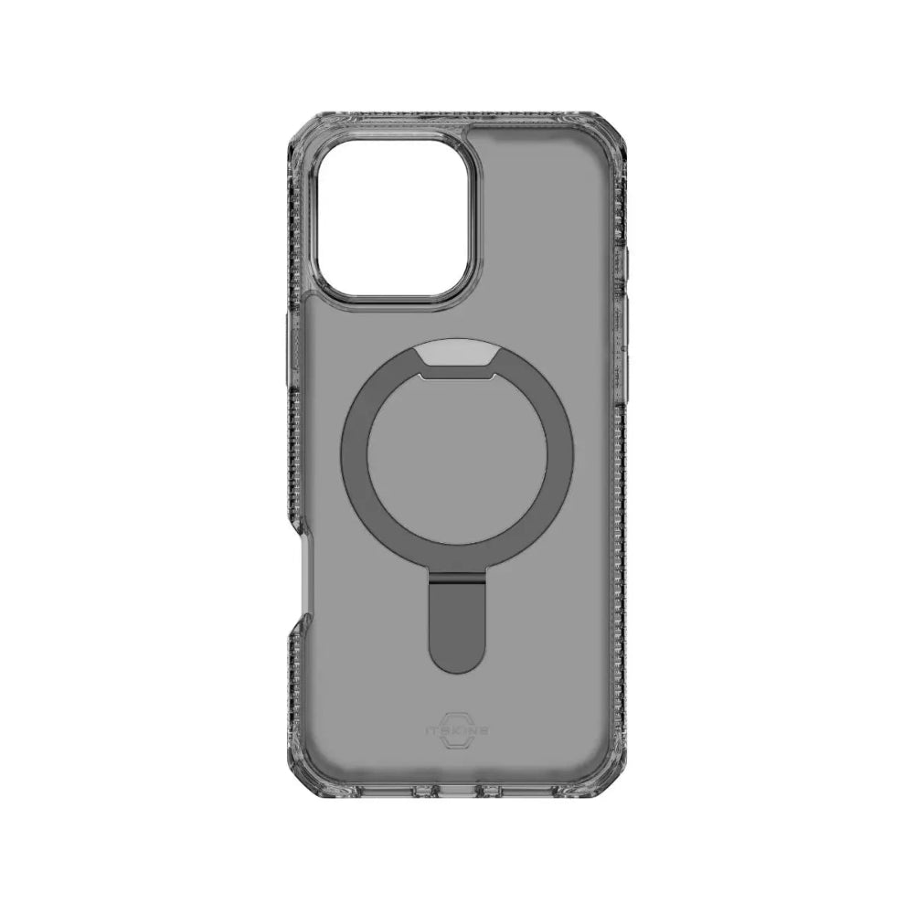Case ItSkins Hybrid R Vapor Stand con MagSafe para iPhone 16 Pro - Negro