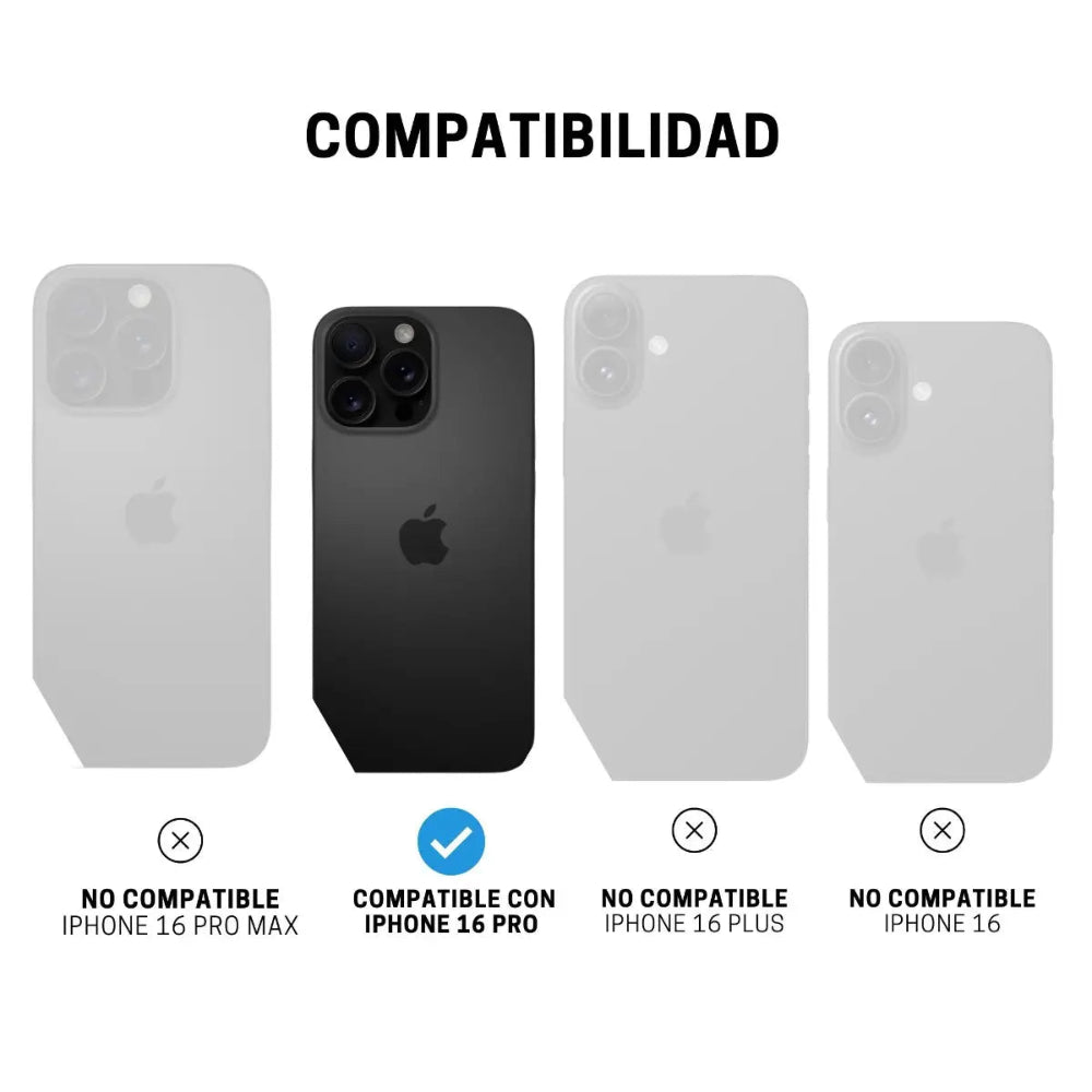 Case ItSkins Hybrid R Vapor Stand con MagSafe para iPhone 16 Pro - Negro