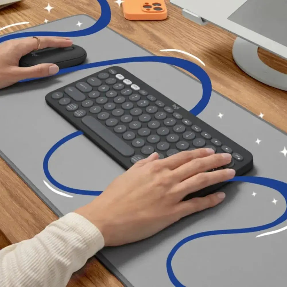 Teclado Bluetooth Multidispositivo Logitech Pebble Keys 2 K380s - Grafito