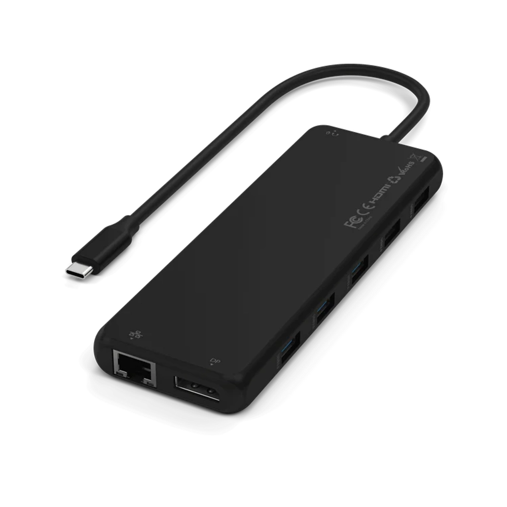 Adaptador Multipuerto Satechi de Triple Pantalla 13 en 1 USB-C - Negro