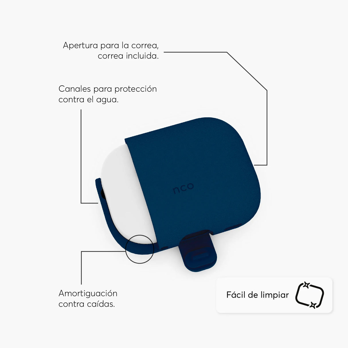 Case_SiliconeGuard_NCO_para_AirPods_Pro_3ra_gen_Posición_8_iShop_Panamá