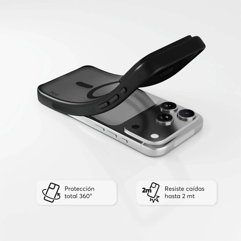 Case NCO SafeCase Lite con MagSafe para iPhone 17 Pro - Negro
