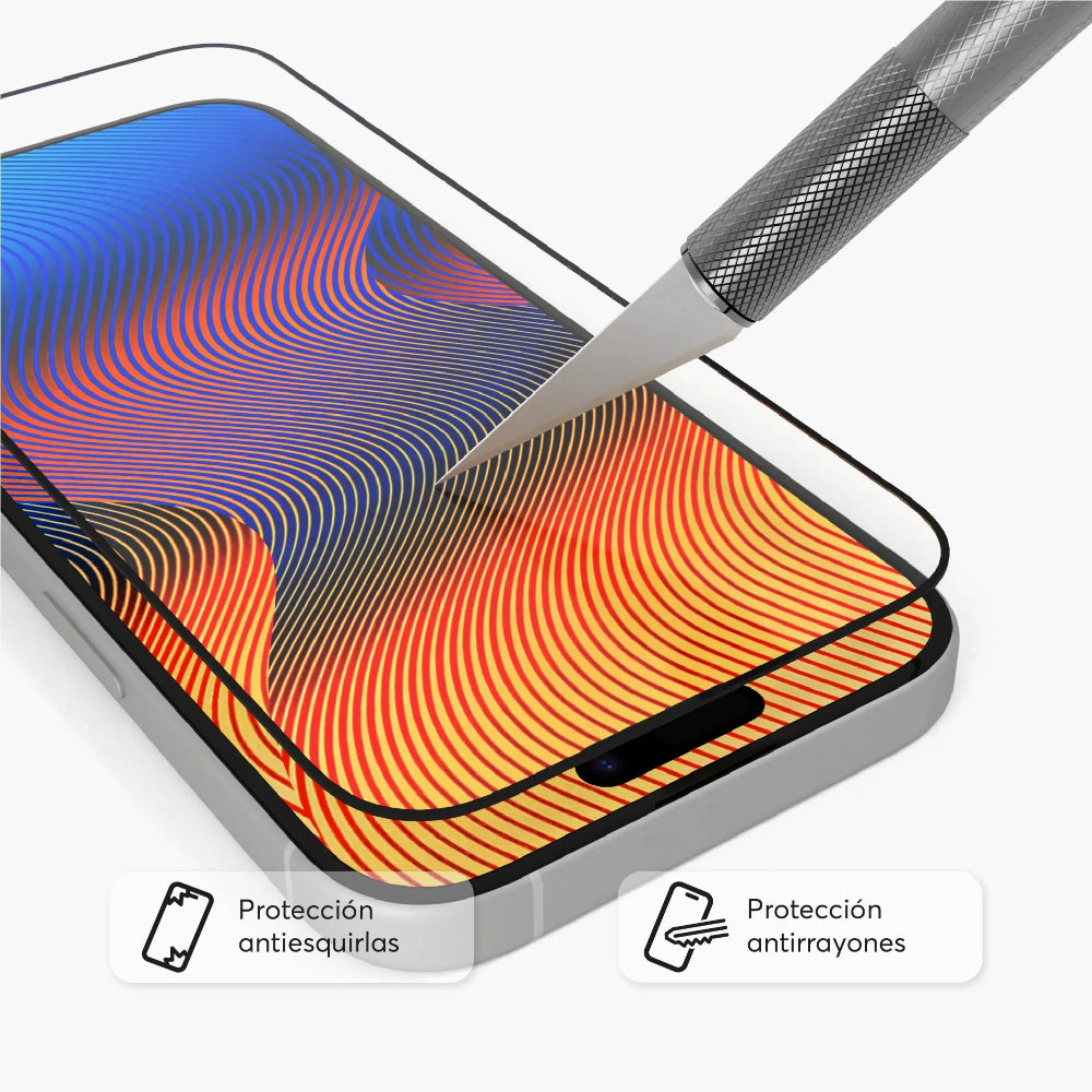 Protector_de_Pantalla_NCO_GlassGuard_ShockProof_para_iPhone_17_Transparente_Imagen_posicion_3_iShop_Panama