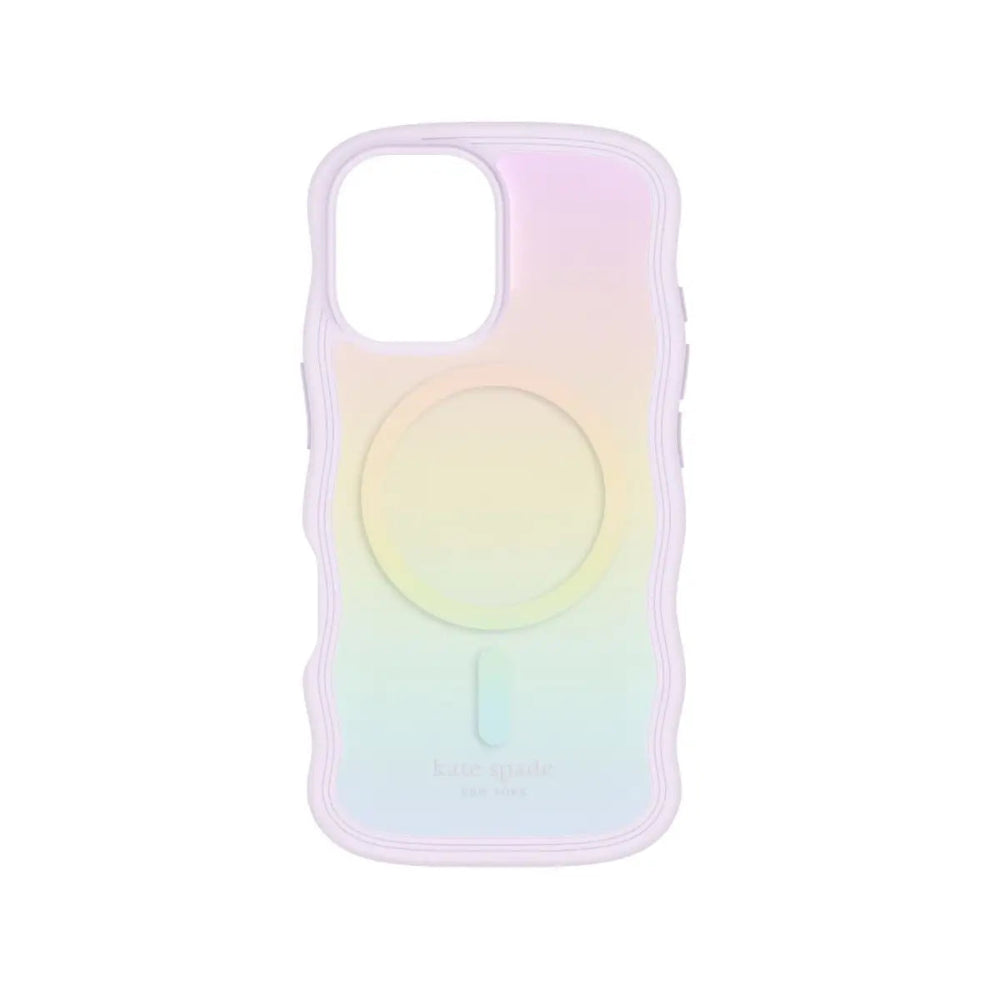 Case Kate Spade Wavy con Magsafe para iPhone 16 - Opal Iridescent
