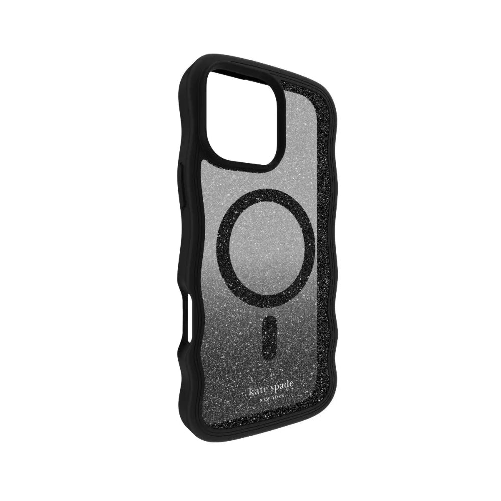 Case Kate Spade Wavy con Magsafe para iPhone 16 Pro Max - Negro