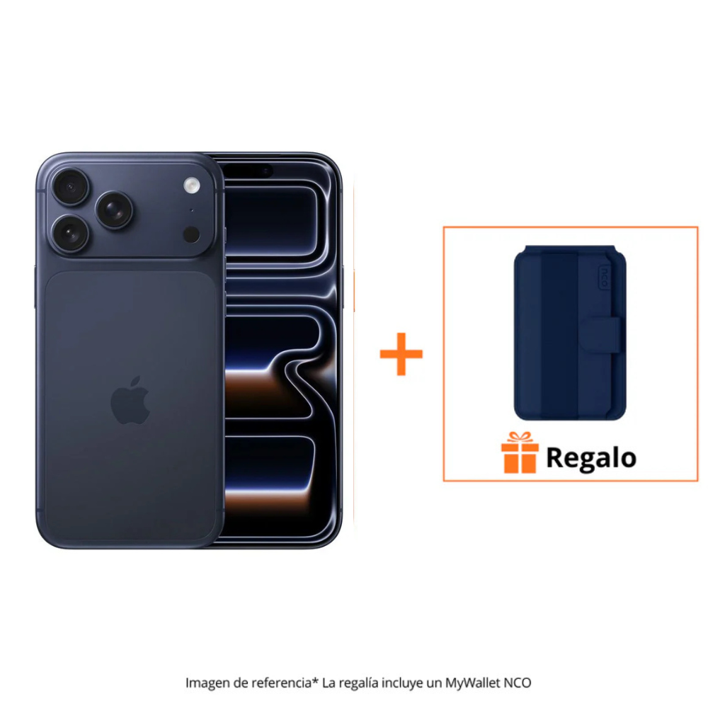 iPhone 17 Pro Max - 512GB - Azul intenso + Tarjetero MagSafe NCO - Azul - PROMOCIÓN EXCLUSIVA ONLINE
