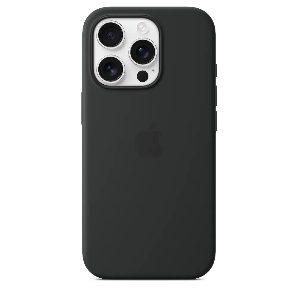 Funda de silicón con MagSafe para el iPhone 16 Pro - Negro