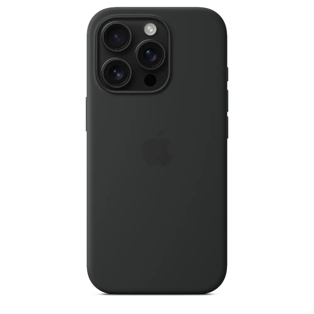 Funda de silicón con MagSafe para el iPhone 16 Pro - Negro