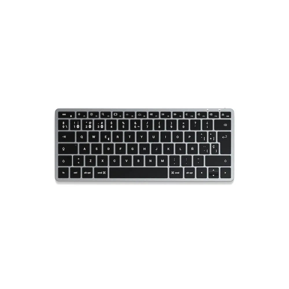 Teclado_Retroiluminado_Satechi_Slim_X1_Bluetooth_Espanol_Gris_Espacial_Imagen_posicion_1_iShop_Panama