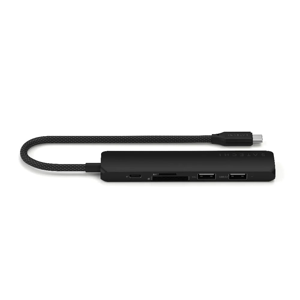 Adaptador Multipuerto Satechi Slim 6 en 1 USB-C - Negro
