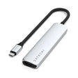 Adaptador Multipuerto Satechi Slim 6 en 1 USB-C - Plata