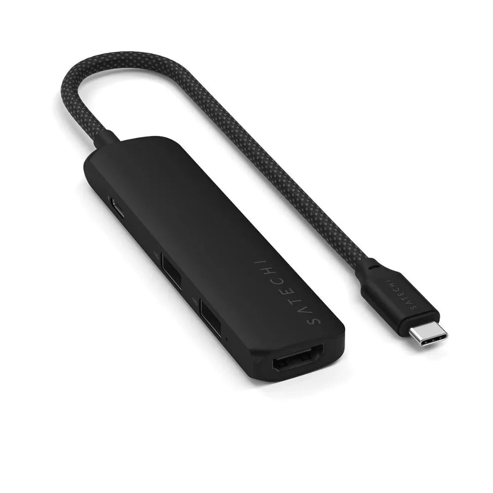 Adaptador Multipuerto Satechi Slim 4 en 1 USB-C - Negro