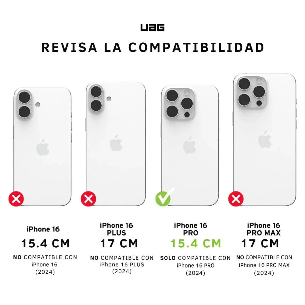 UAG Case Essential Armor con Magsafe para iPhone 16 Pro - Rosa