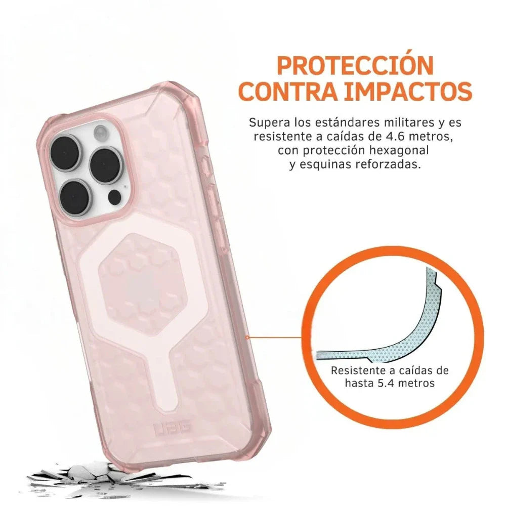 UAG Case Essential Armor con Magsafe para iPhone 16 Pro - Rosa