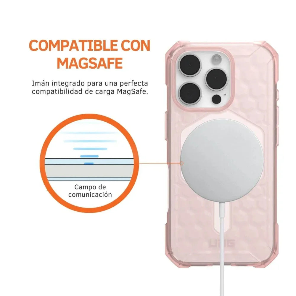 UAG Case Essential Armor con Magsafe para iPhone 16 Pro - Rosa
