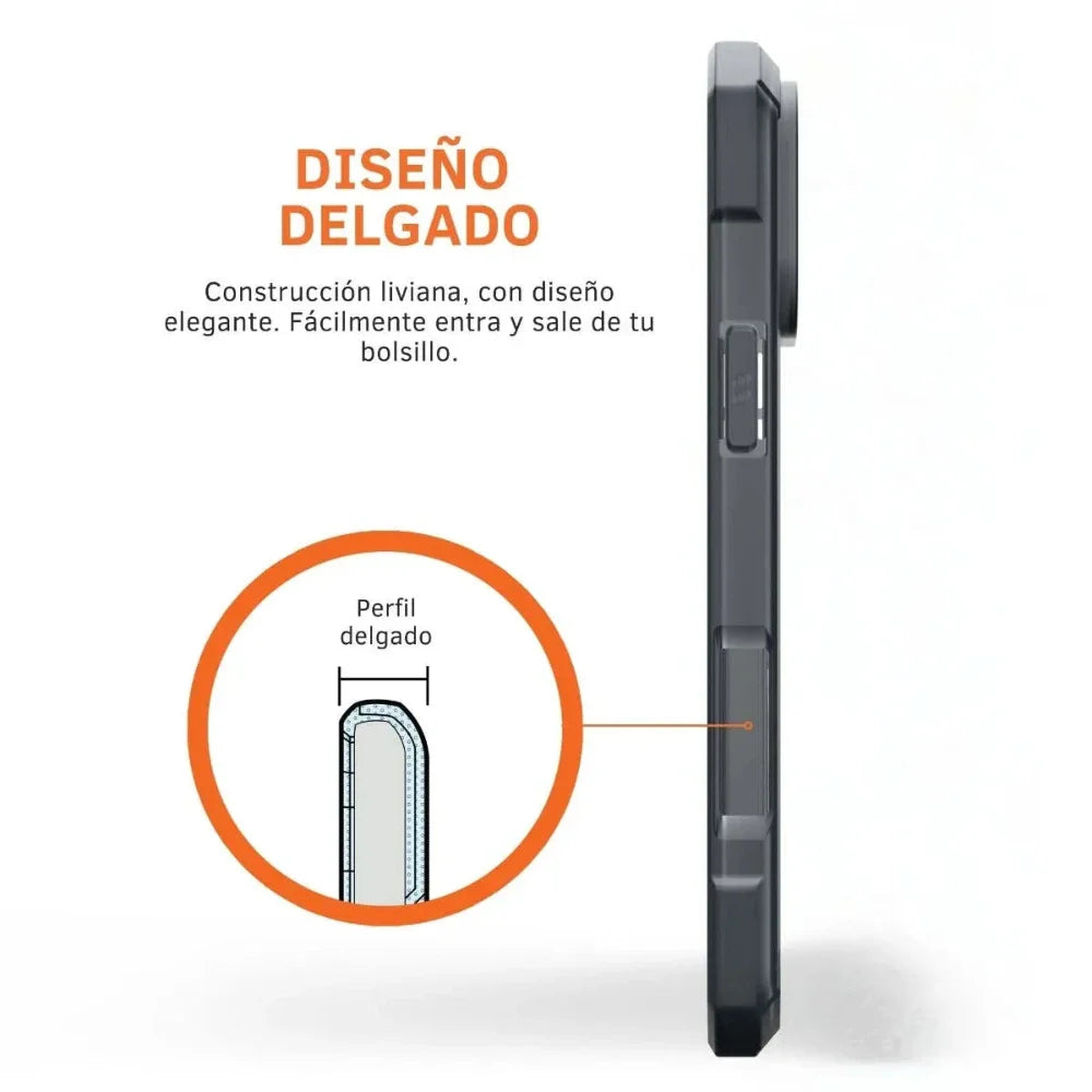 Case UAG Essential Armor con Magsafe para 16 Pro Max - Ceniza