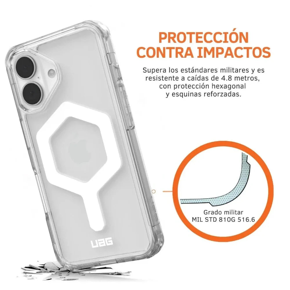 UAG Case Plyo con Magsafe para iPhone 16 Plus - Hielo/Blanco