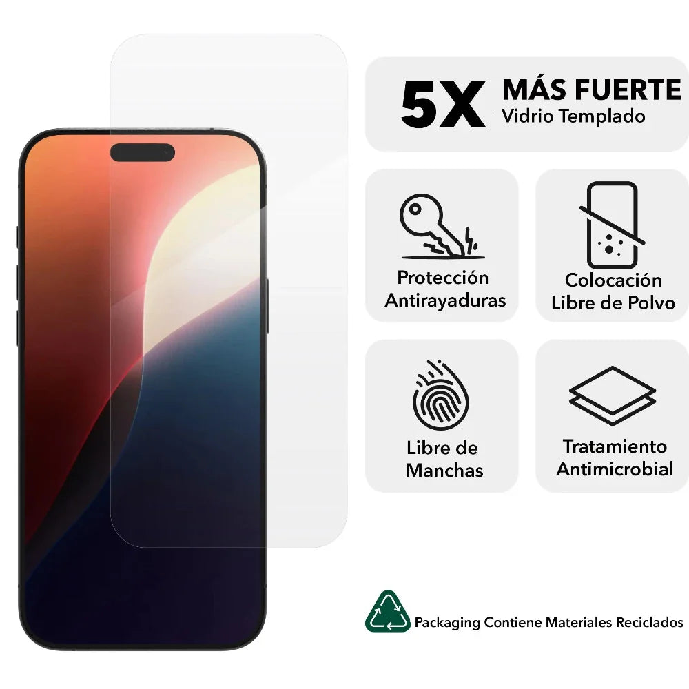 Protector_Pantalla_ZAGG_Glass_Elite_iPhone_16_Pro_Max_Transparente_Imagen_posicion_2_iShop_Panama