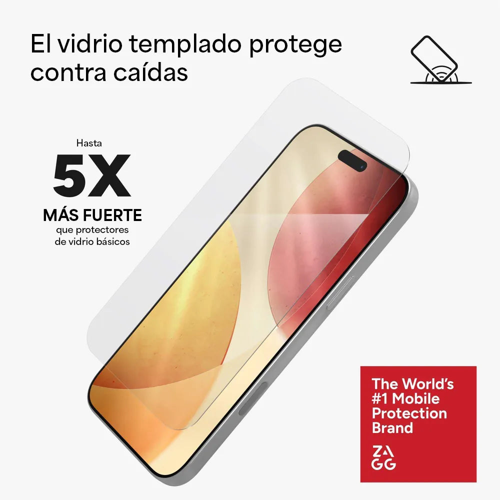 Protector de Pantalla Zagg Glass Elite para iPhone 17 Pro Max - Transparente