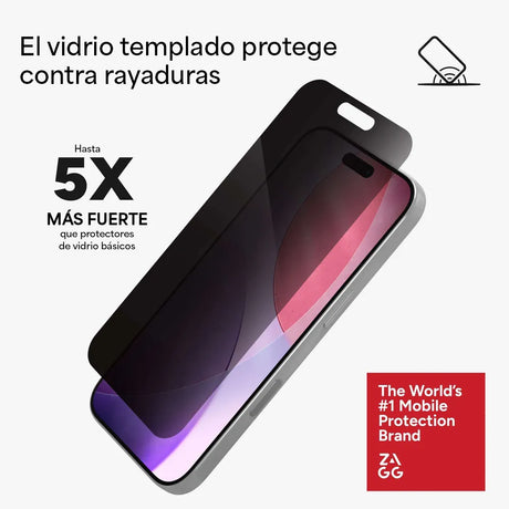 Protector_de_Pantalla_Zagg_Glass_XTR_Privacidad_para_iPhone_17_Pro_Transparente_Posición_6_iShop_Panamá