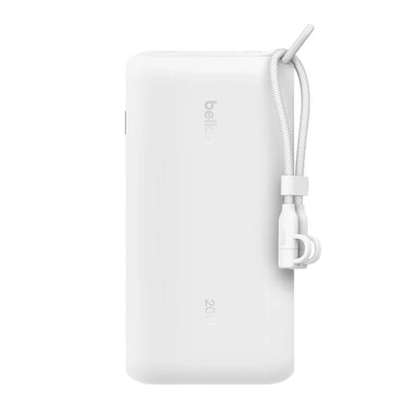 Batería:_Externa _Belkin_20K_con_2_USB_C_Blanco_Posicion_1_ iShop_Panamá
