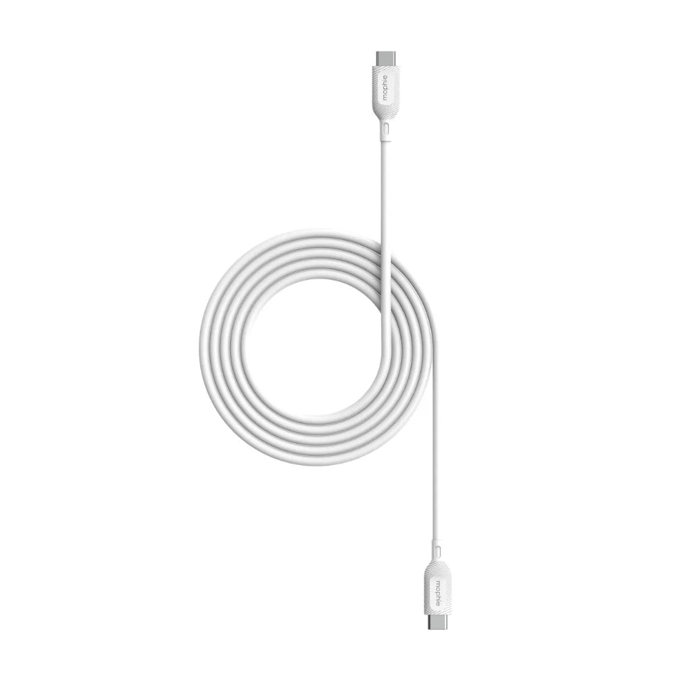 Cable Mophie essential USB-C a USB-C 60w 2m - Blanco