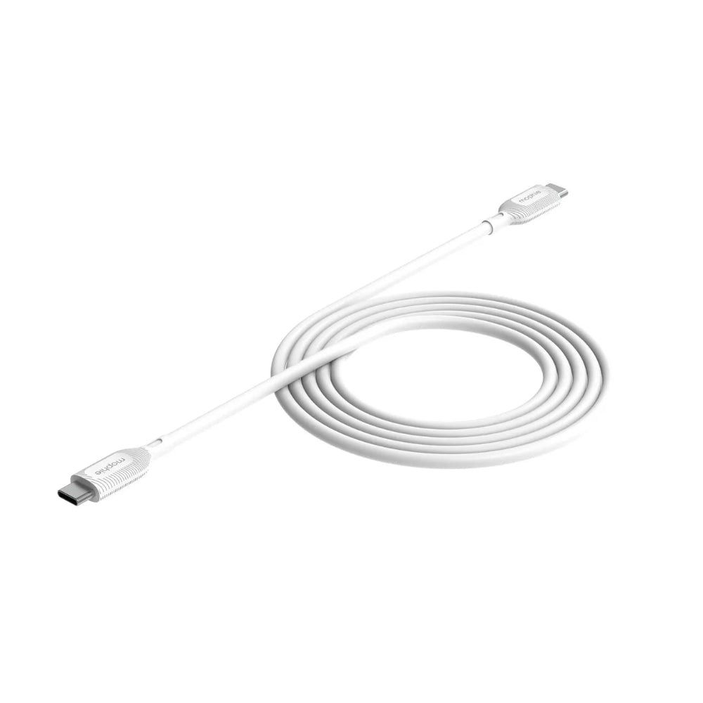 Cable Mophie essential USB-C a USB-C 60w 2m - Blanco