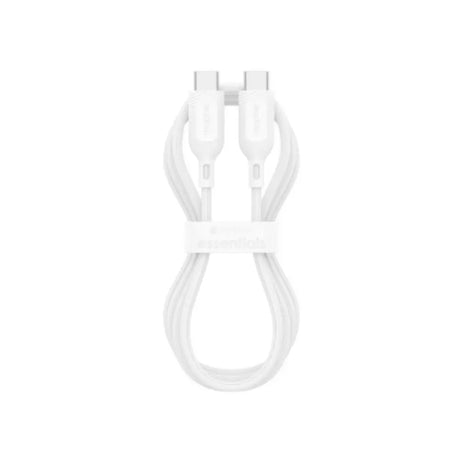 Cable Mophie essential trenzado USB-C a USB-C 60w 1m - Blanco