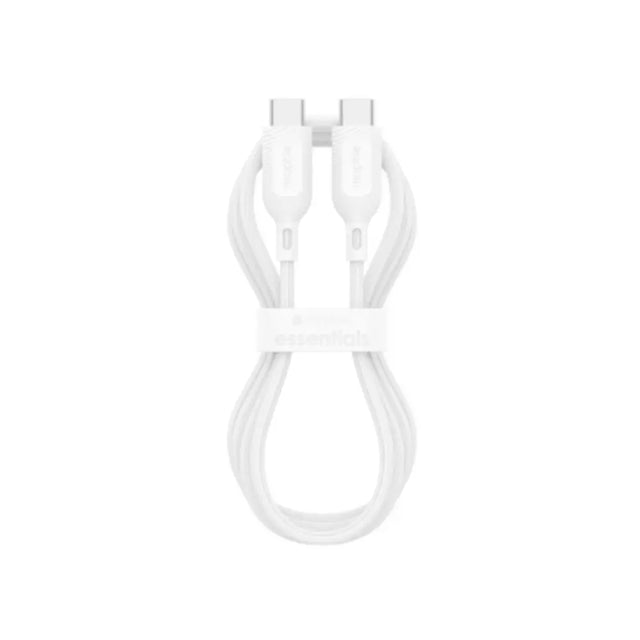 Cable Mophie essential trenzado USB-C a USB-C 60w 1m - Blanco