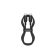 Cable Mophie essential trenzado USB-C a USB-C 60w 1m - Negro