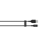 Cable Mophie essential trenzado USB-A a Lightning 12w 2m - Negro