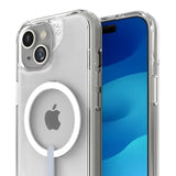 Case ZAGG Kickstand Crystal Palace Snap Magsafe para iPhone 15/14/13 - Transparente