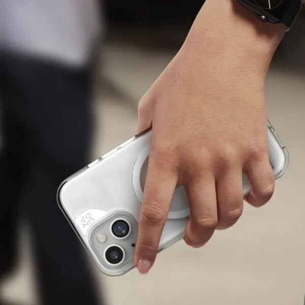 Case ZAGG Kickstand Crystal Palace Snap Magsafe para iPhone 15/14/13 - Transparente