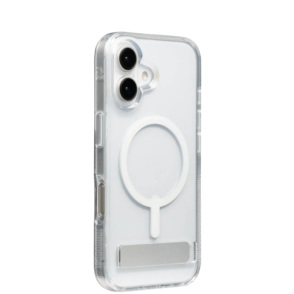 Case Zagg Kickstand Crystal Palace Snap Magsafe para iPhone 16 - Transparente
