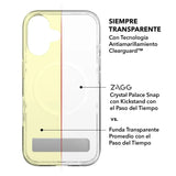 Case Zagg Kickstand Crystal Palace Snap Magsafe para iPhone 16 - Transparente