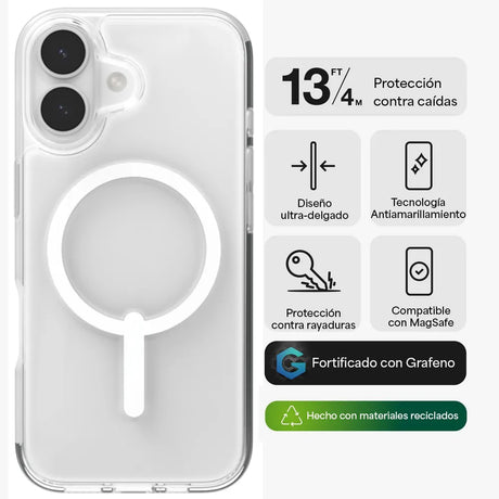 Case_Zagg_Crystal_Palace_Snap_Magsafe_para_iPhone_17_Transparente_Posición_2_iShop_Panamá
