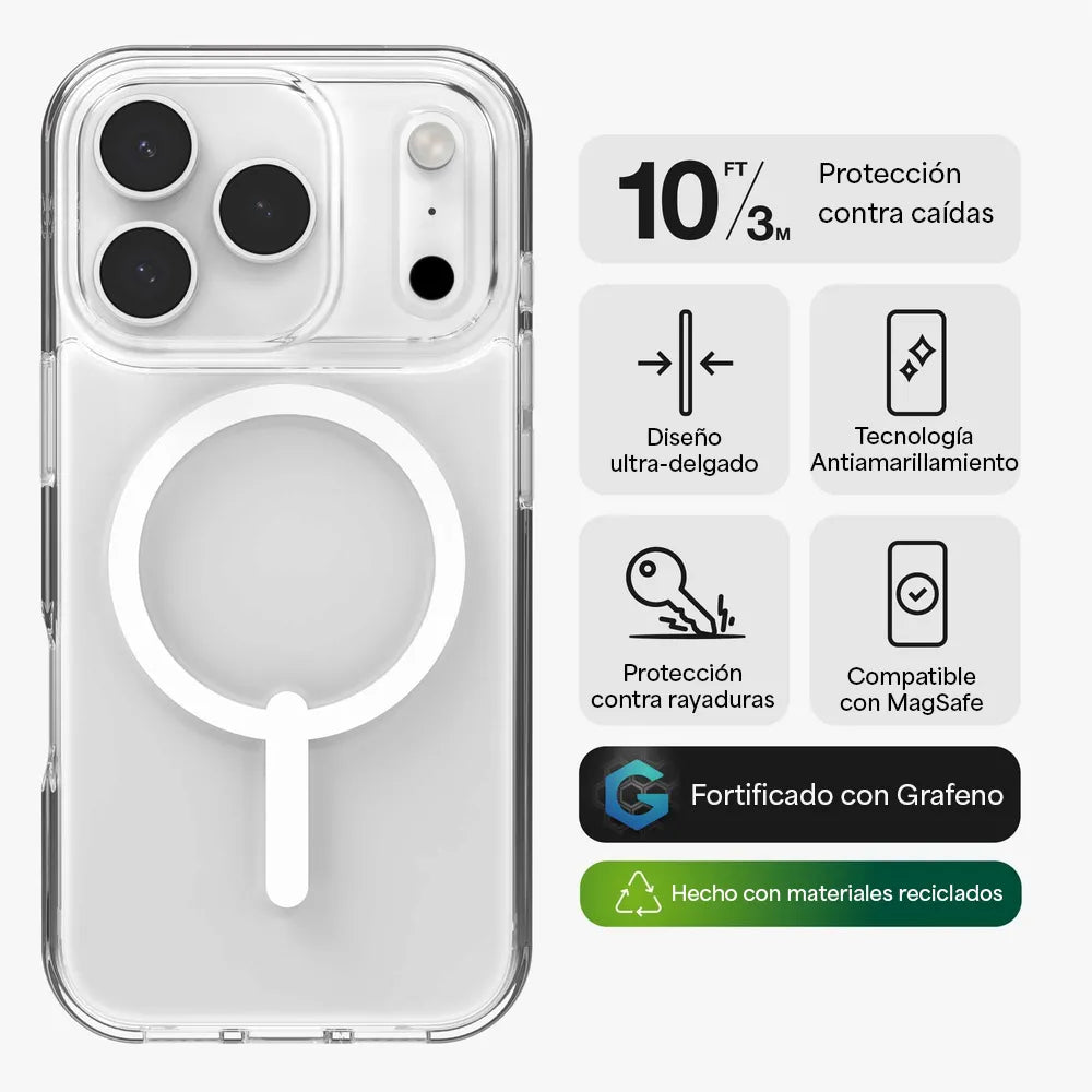 Case_Zagg_Crystal_Palace_Snap_Magsafe_para_iPhone_17_Pro_Transparente_Posición_2_iShop_Panamá
