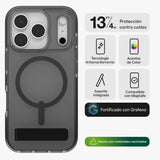 Case ZAGG Santa Cruz con MagSafe KS para iPhone 17 Pro - Negro Medianoche