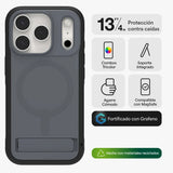 Case ZAGG Sedona Snap MagSafe KS para iPhone 17 Pro - Carbón